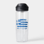 Griechenland-Flagge Trinkflasche (Rückseite)