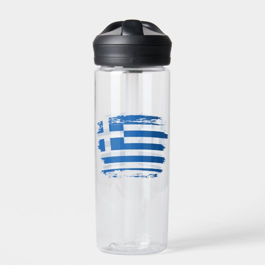 Griechenland-Flagge Trinkflasche (Vorderseite)