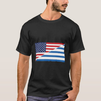 Griechenland Flagge und US-Flagge Roots griechisch T-Shirt