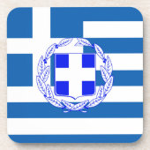 Griechenland-Flagge Untersetzer (Vorderseite)