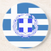 Griechenland-Flagge Untersetzer (Vorne)