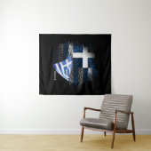 Griechenland-Flagge Wandteppich (Beispiel (Horizontal))