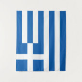 Griechenland-Flagge Wandteppich (Vorderseite)