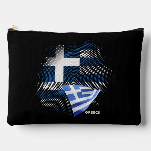 Griechenland-Flagge Zubehörtasche (Vorderseite)