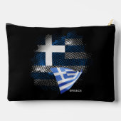 Griechenland-Flagge Zubehörtasche (Rückseite)