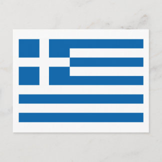 Griechenland Flaggen-Postkarte Postkarte