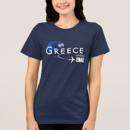 Griechenland Flughafen-Code T-Shirt Tri-Blend Shirt