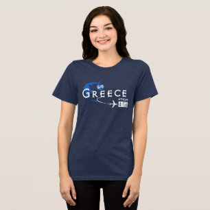 Griechenland Flughafen-Code T-Shirt Tri-Blend Shirt
