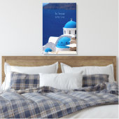 Griechenland Foto Dekoration mit Zitat Leinwanddruck (Insitu (Schlafzimmer))