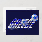 Griechenland - Fußball-Europakonzept Postkarte (Vorne/Hinten)