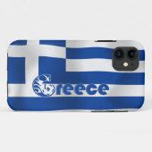 Griechenland-Fußball-Flagge Case-Mate iPhone Hülle (Rückseite (Horizontal))