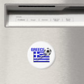 Griechenland Fußball-Logo Griechenland Flaggengesc Magnet (In Situ (Geschirrspüler))