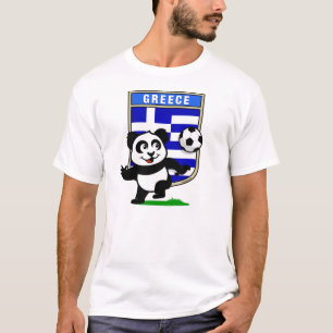 Griechenland-Fußball-Panda (helle Shirts) T-Shirt