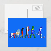 Griechenland Fußball Postkarte (Vorne/Hinten)