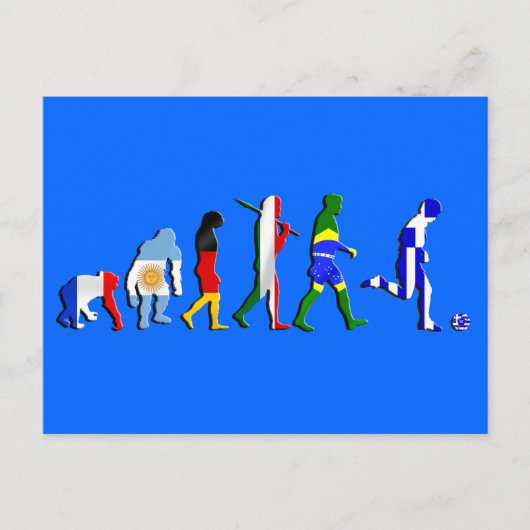 Griechenland Fußball Postkarte (Vorderseite)