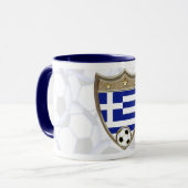 Griechenland-Fußball Tasse (Vorderseite Links)