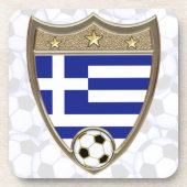 Griechenland-Fußball Untersetzer (Vorderseite)