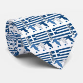 Griechenland - Fußballspieler Krawatte (Gerollt)