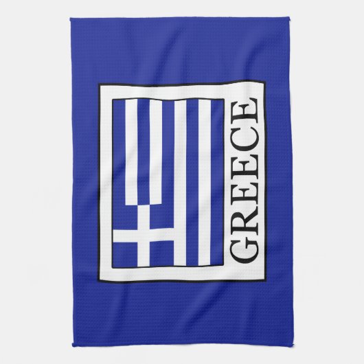 Griechenland Geschirrtuch (Vertikal)