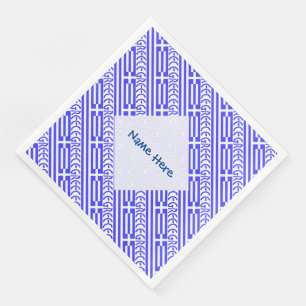 Griechenland Griechische Flagge gekachelt Blau Per Serviette