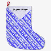 Griechenland Griechische Flagge getanzt Schwarz Pe Großer Weihnachtsstrumpf (Vorderseite)