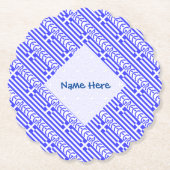 Griechenland Griechische Flagge geteerte blaue Per Untersetzer (Vorderseite)