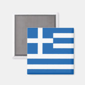 Griechenland (griechische Flagge) Magnet (Vorderseite/Rückseite)