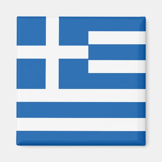 Griechenland (griechische Flagge) Magnet (Vorne)