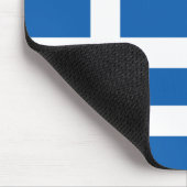 Griechenland (griechische Flagge) Mousepad (Ecke)