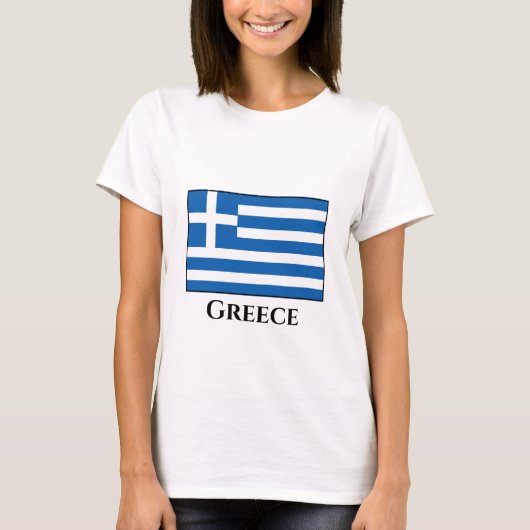 Griechenland (griechische Flagge) T-Shirt (Vorderseite)