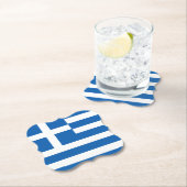 Griechenland (griechische Flagge) Untersetzer (Vor Ort)