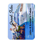 Griechenland Griechische Insel Kreuzfahrtschiff Magnet (Vertikal)