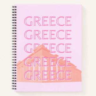 Griechenland, griechische Kunst, Pastel Travel Art Notizblock