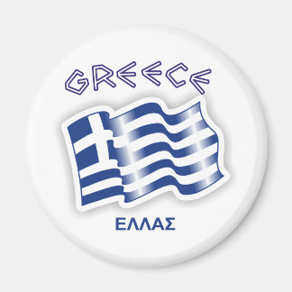 Griechenland - griechische Wellenflagge Magnet