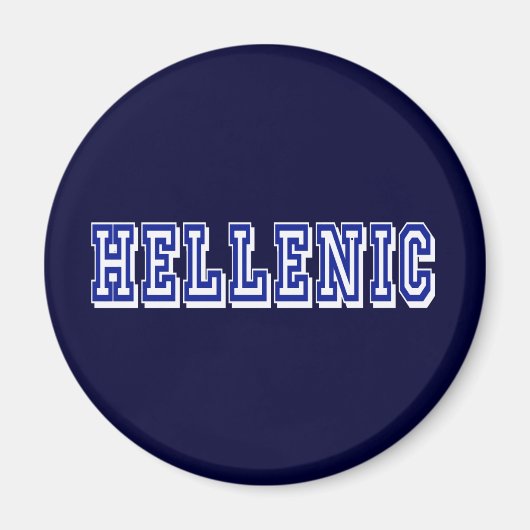 Griechenland Hellenic Logo-Geschenke Magnet (Vorne)