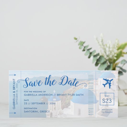 Griechenland Hochzeit in Urlaubsort Santorini Save (Stehend Vorderseite)