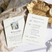 Griechenland Hochzeitstag Begrüßungsreise Menükarte