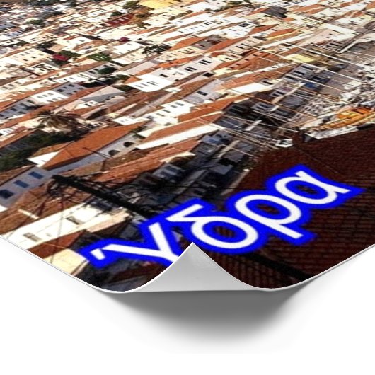 Griechenland - Hydra - Insel - Poster (Ecke)