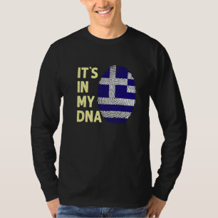 Griechenland in meinem DNA-griechischen Flaggentea T-Shirt