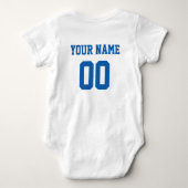 Griechenland Individuelle Name & Number Jersey Baby Strampler (Rückseite)