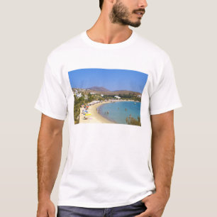 Griechenland, Insel Paros, Krios Beach aus der Höh T-Shirt