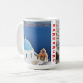 Griechenland Insel Santorini Tasse (Vorderseite Links)