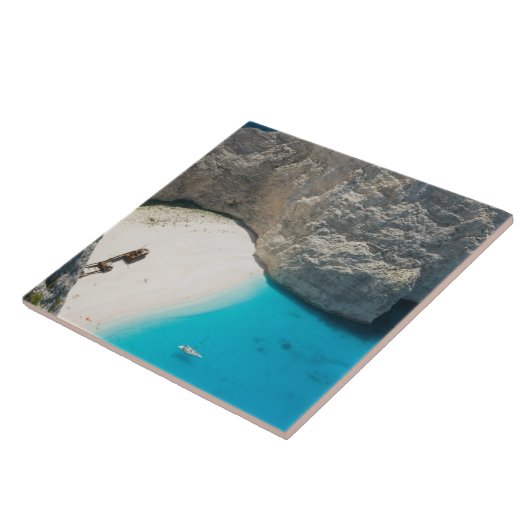 GRIECHENLAND, Ionische Inseln, ZAKYNTHOS, SCHIFFFA Fliese (Seite)