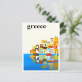 Griechenland Jahrgang Reise Postkarte (Stehend Vorderseite)