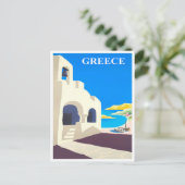 Griechenland Jahrgang Reise Postkarte (Stehend Vorderseite)