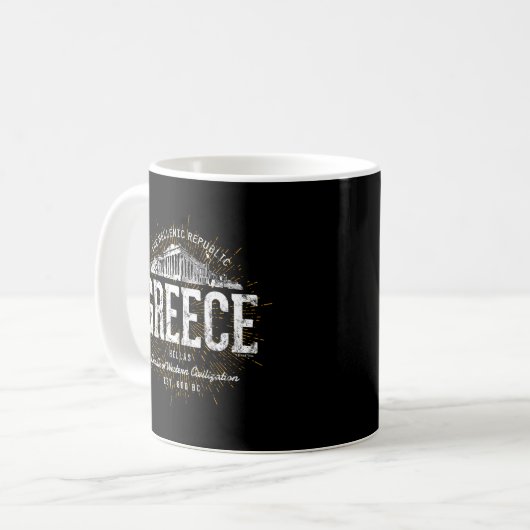 Griechenland Kaffeetasse (Vorderseite Links)