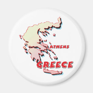 Griechenland-Karte Magnet