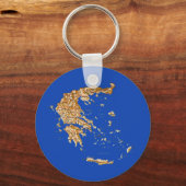 Griechenland Karte Schlüsselanhänger (Vorderseite)