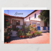 Griechenland Kleines Haus Feiertagskarte (Vorne/Hinten)