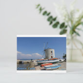 Griechenland, Korfu, altes Windmühle, Postcard Postkarte (Stehend Vorderseite)